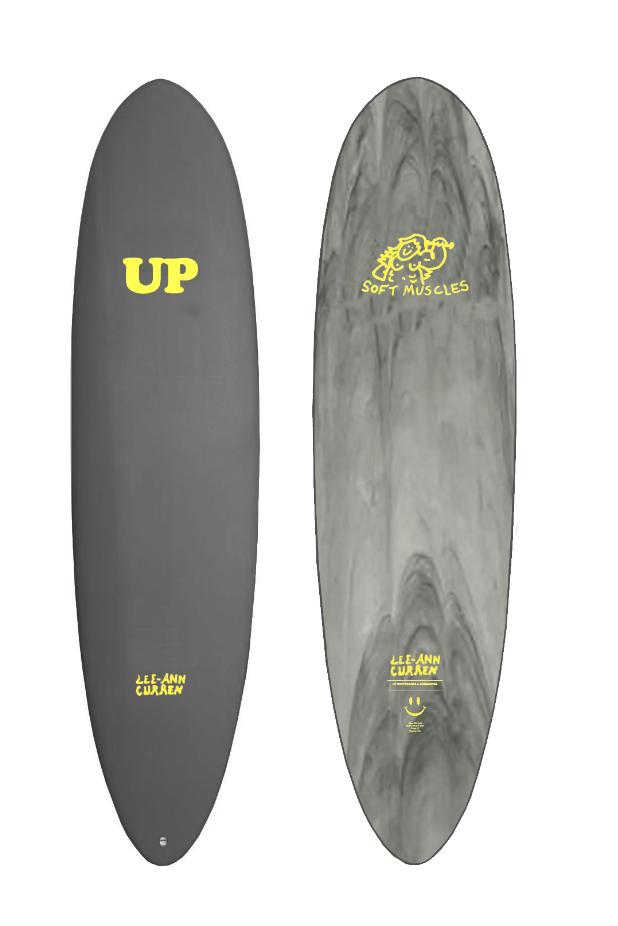 SURFBOARD UP L.A CURREN 6'6 GREY/MARBLE YELLOW