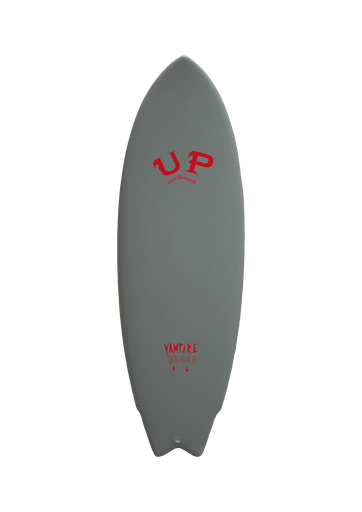 [1367] SURFBOARD SOFT UP VAMPIRE BLOOD 5 ́6 GREY/RED