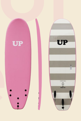 [5335] SURFBOARD SOFT UP START UP 6'0 PINK